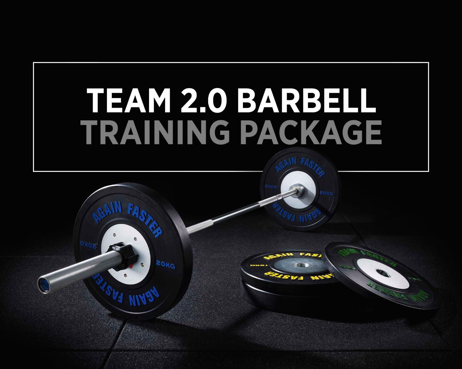 Again Faster UK Team 2.0 Barbell & Competition Training Bumper Plates Package Model reference · choose options at retailer