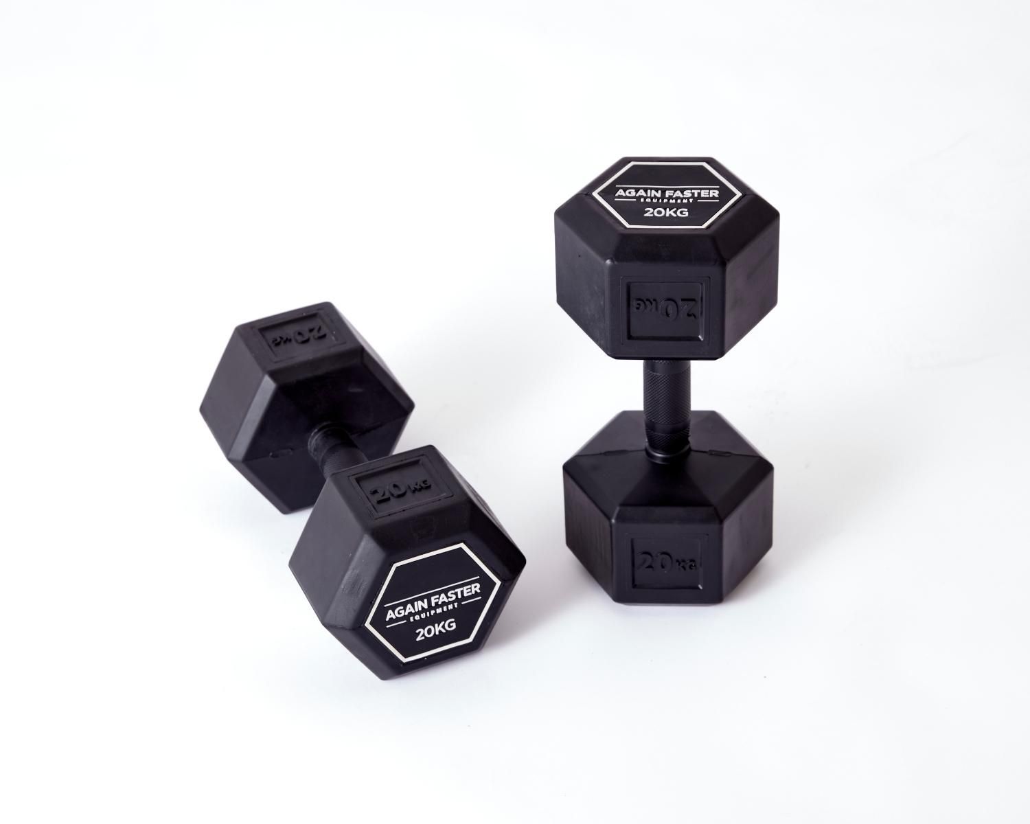 Hex Rubber Dumbbell Sets Again Faster