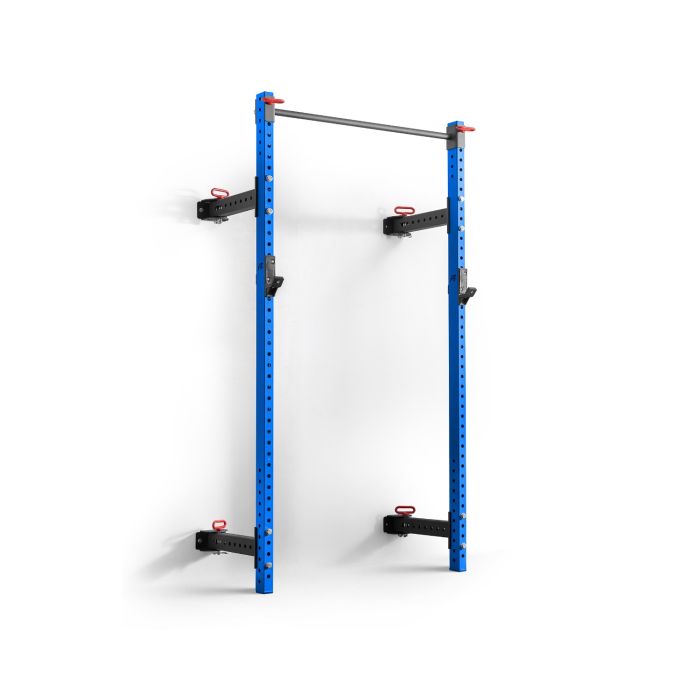 Folding Power Rack Blue Space saving Rack Again Faster EU