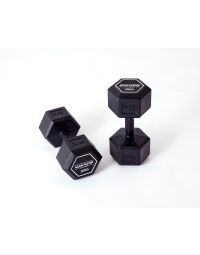 Again Faster Rubber Handle Hex Dumbbells 
