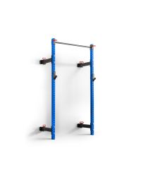 Again Faster Wall Mounted Folding Squat Rack - Blue