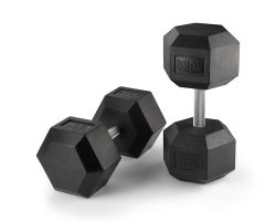 Rubber Coated Hexhead Dumbbells – 40KG (pair)