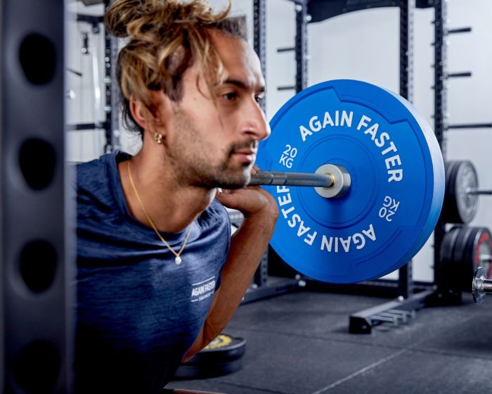 Again Faster Team Weightlifting Barbell 2.0