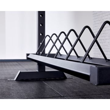4ft Wide Competition Mass Storage Bumper plate Tray - close up