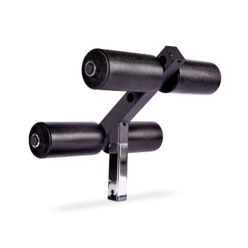 Competition weight bench leg attachment
