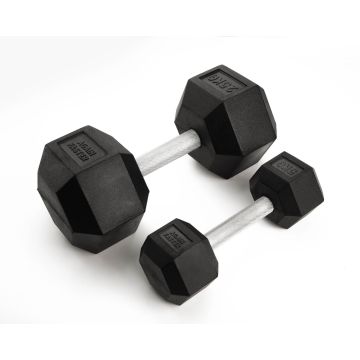 Rubber Coated Hexhead Dumbbells – 7.5KG (pair)
